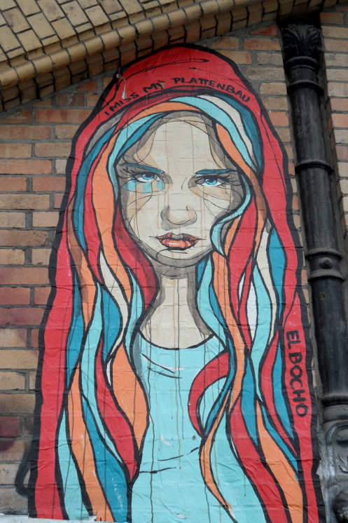 Street Art in Berlin, El Bocho - Girl 2