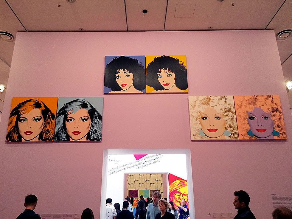 Andy Warhol & Ai Weiwei Exhibition at NGV - Silkscreens by Andy Warhol, Debbie Harry, Joan Collins & Dolly Parton - Tily Travels.