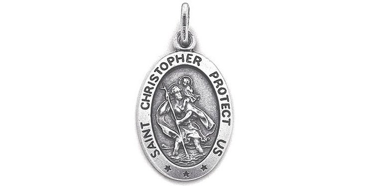 12 items I cannot travel without - #7 St Christopher's Medallion.