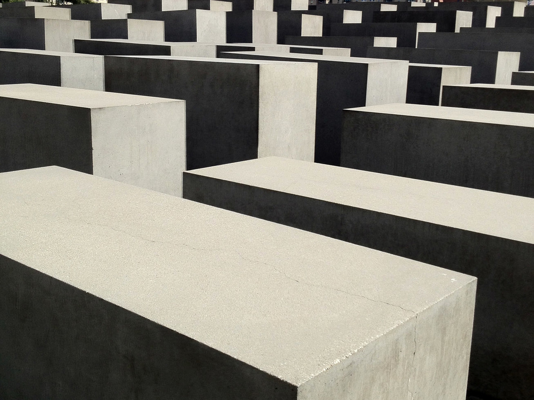 Holocaust Memorial, Berlin, Germany - Concrete columns - Tily Travels.