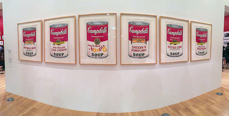 Andy Warhol & Ai Weiwei Exhibition at NGV - Campbell's Soup Cans, Andy Warhol - Tily Travels.
