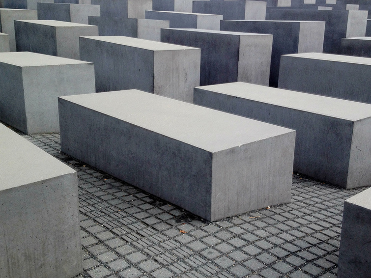 Holocaust Memorial, Berlin, Germany - Concrete columns. - Tily Travels
