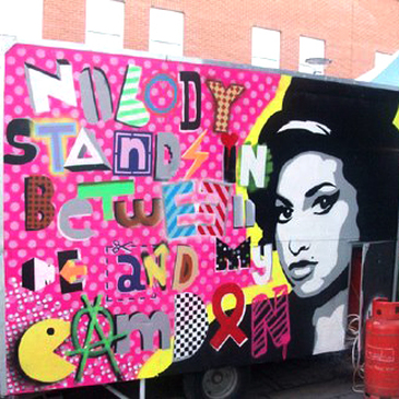 Nobody Stands in Between me and my Camden (Amy Winehouse), Iverness Street Market, Artisans Crêpier Cart, Camden Town - Camden Town Street Art, London England - Tily Travels.