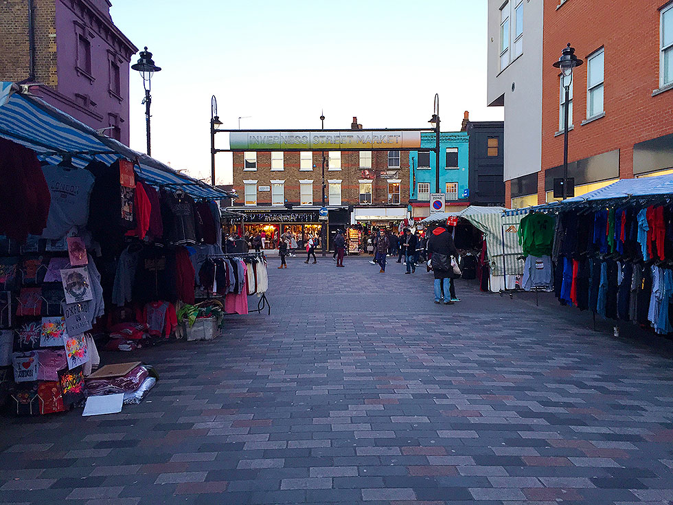 The Iverness Street Market, running off Camden High Street - Camden Market, Camden Town, London - Tily Travels.