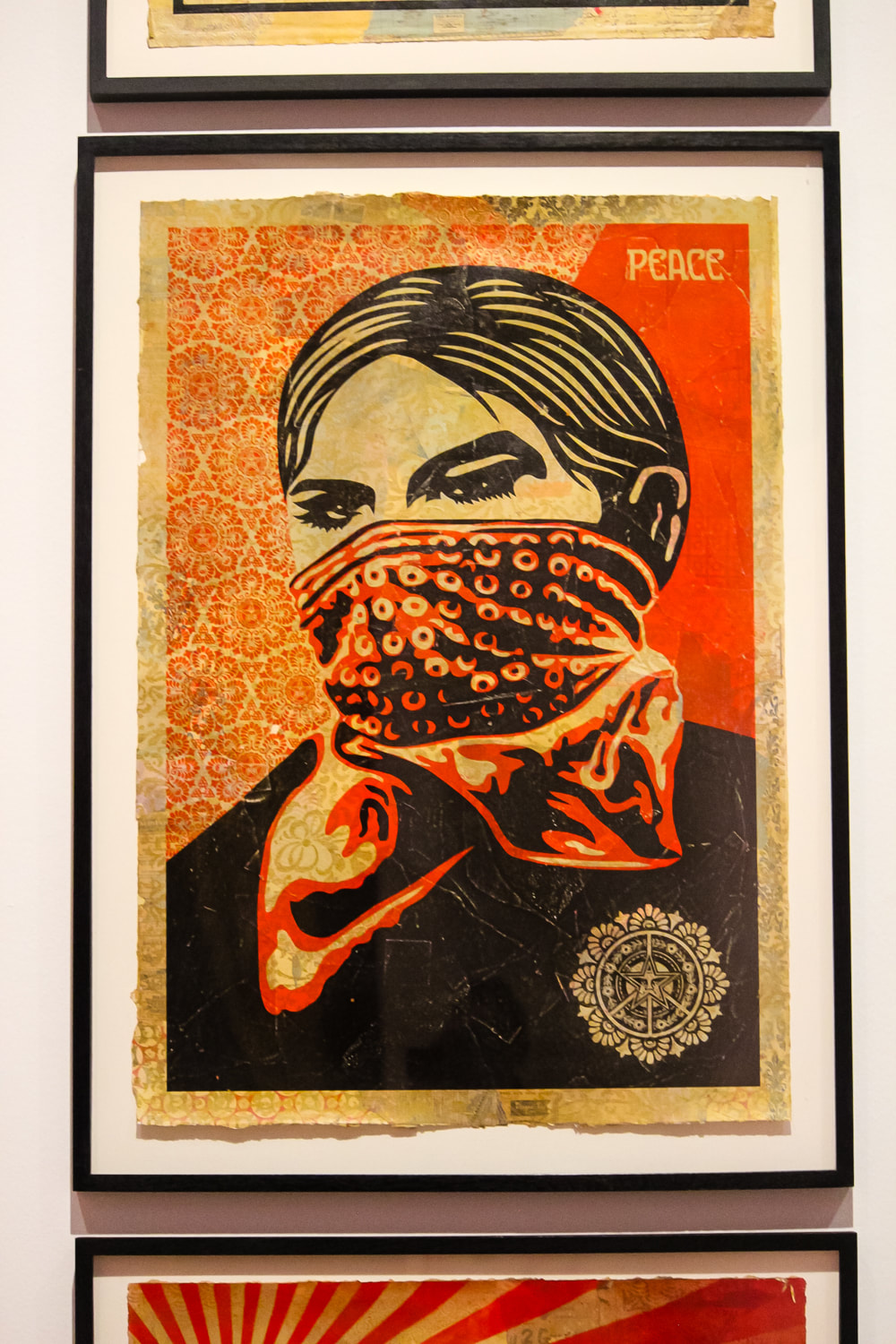 Singapore: Art From The Streets Exhibition at the ArtScience Museum - Zapatista Woman - Shepard Fairey - 2005.