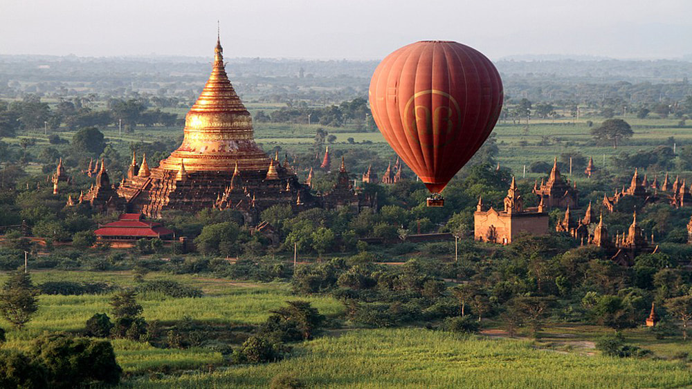 10 of the Best Places in the World to go Hot Air Ballooning: Bagan, Myanmar (Burma).