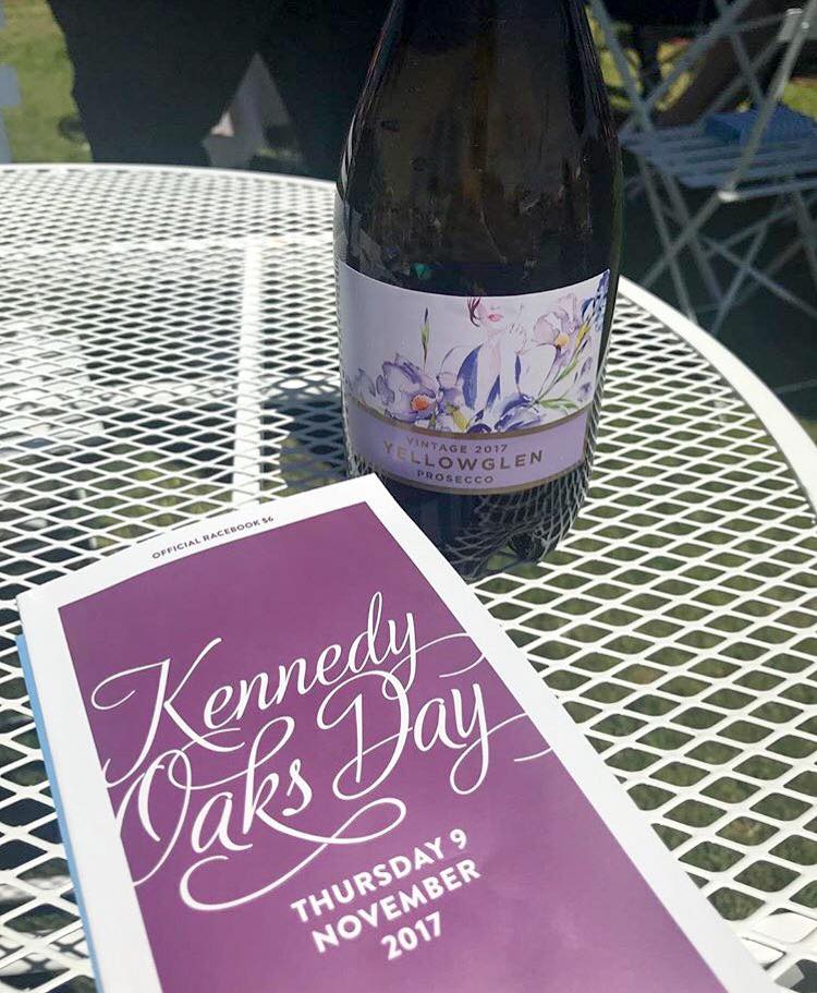 Kennedy Oaks Day 2017 booklet and Yellowglen prosecco. Flemington Racecourse.