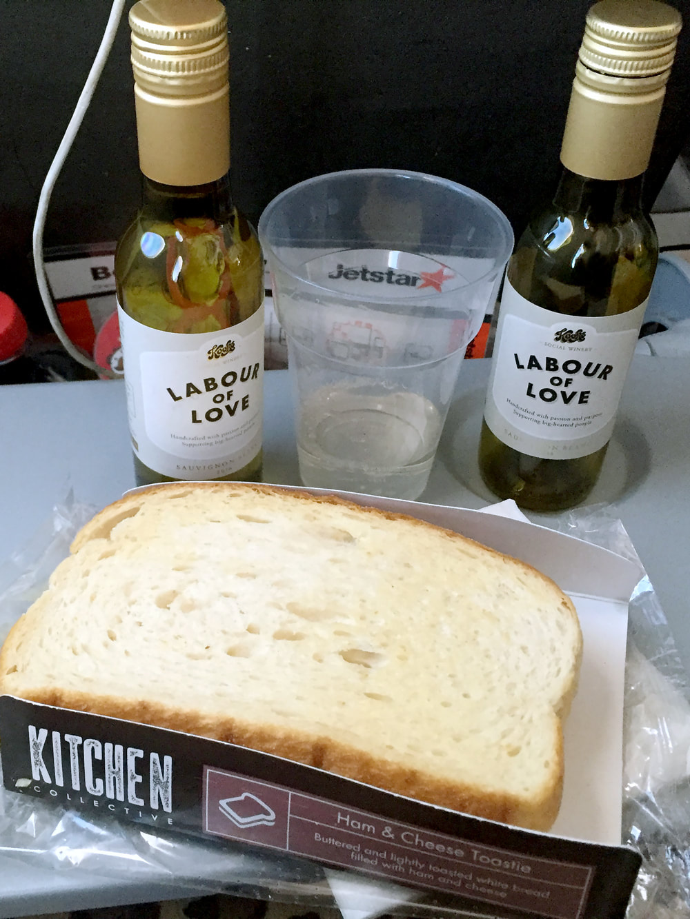Onboard flight snacks - Jetstar Melbourne to Singapore Flight JQ 007.