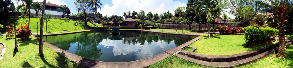 Panorama of the Fountain of Youth - Taman Narmada (Narmada Park), Mataram, Lombok, Indonesia.
