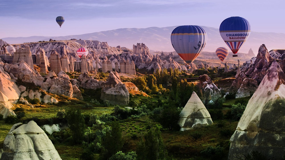 10 of the Best Places in the World to go Hot Air Ballooning: Cappadocia, Turkey.