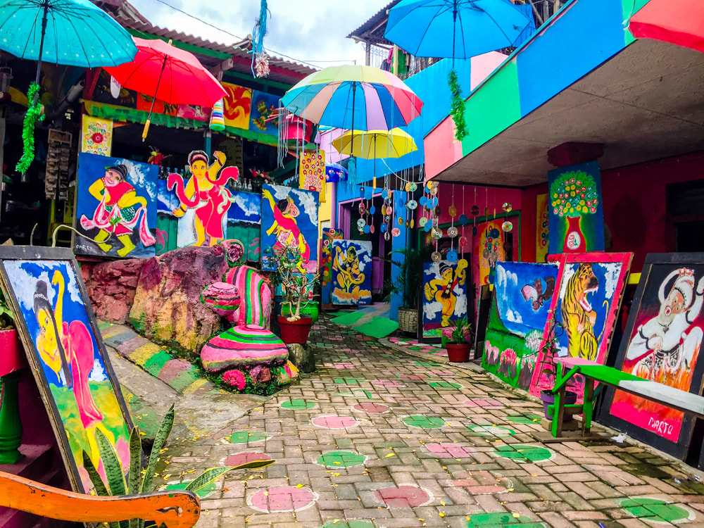 Colourful Kampung Pelangi (The Rainbow Village) Photo Diary. Wonosari, Semarang, Java, Indonesia.