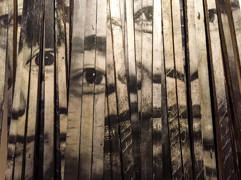 Singapore: Art From The Streets Exhibition at the ArtScience Museum - Detail of The Wrinkles Of The City - JR - 2014.