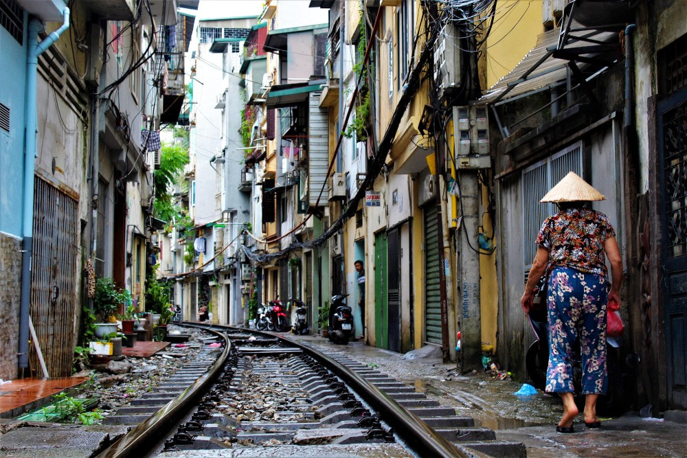 A Guide to Planning a Romantic Holiday in Vietnam - Train Street, Hanoi, Vietnam.
