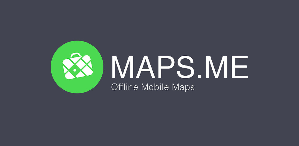 Maps.me offline mobile maps banner