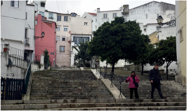 Alfama District - Small stairs of São Miguel (Escadinhas de São Miguel).