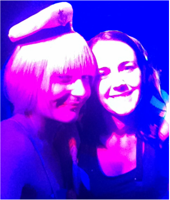 Halloween in London - Myself and Elise at Ministry of Sound in London.