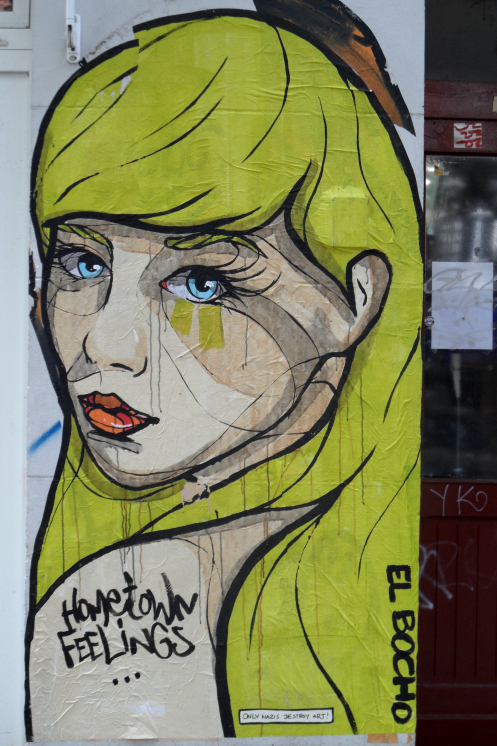 Street Art in Berlin, El Bocho - Girl 3