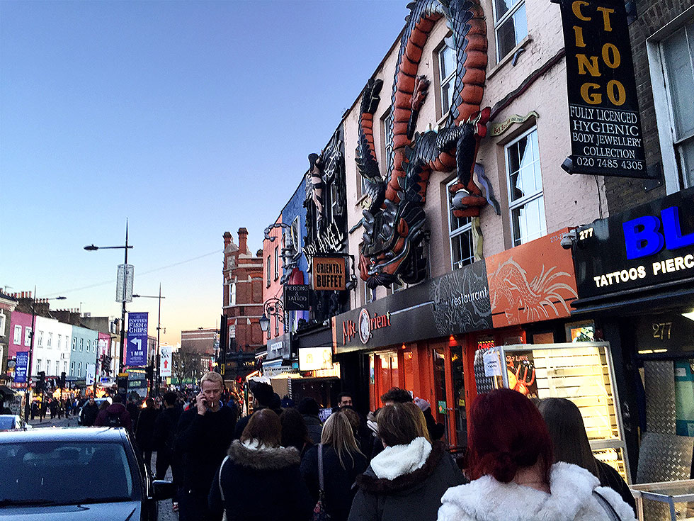 Walking from the Camden Market back to my hotel on Jamestown Road - Camden Town, London England - Tily Travels.