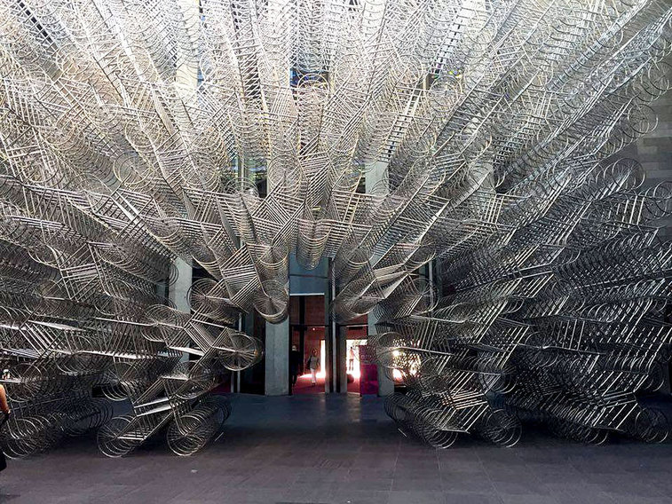 Andy Warhol & Ai Weiwei Exhibition at NGV - Forever Bicycles, Ai Weiwei - Tily Travels.