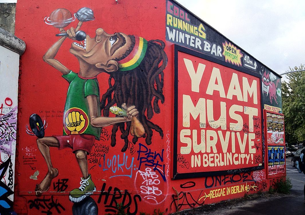 Yaam, Berlin, Germany - Street Art outside of Yaam - Tily Travels.