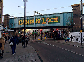 The Camden Market, Camden Town, London.