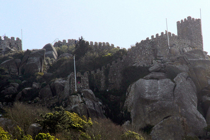 The Castle of the Moors (Castelo dos Mouros), overlooks the historic centre of Sintra. - The Fairytale Historic Centre of Sintra, Portugal - www.tilytravels.com