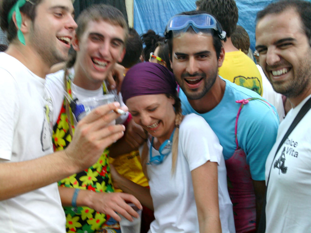 Spanish guys I met in the crowd at La Tomatina 2012