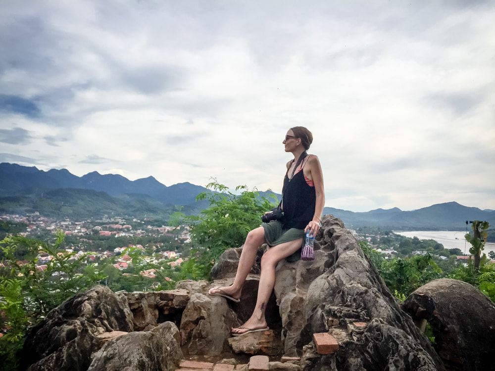 The summit of Mount Phousi - The spot I released the birds, Luang Prabang, Laos.