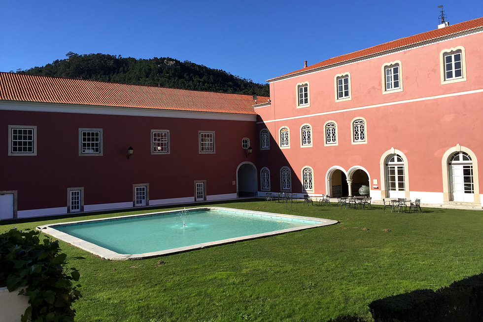 The courtyard - Penha Longa Monastery, Penha Longa Resort, Sintra, Portugal - www.tilytravels.com 