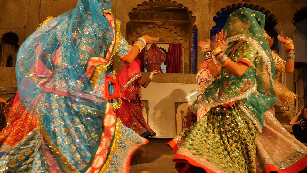 Rajasthan Folk Dance. Ghoomar performance.