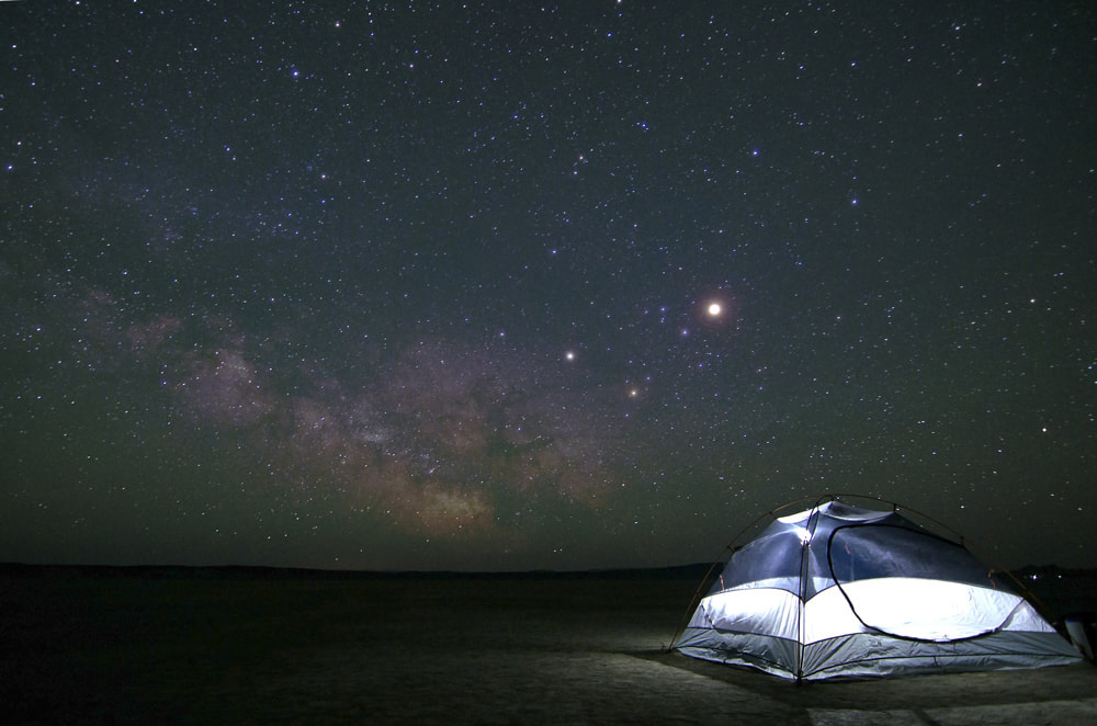 The Secrets of Road Trip Perfection. Camping under the stars.