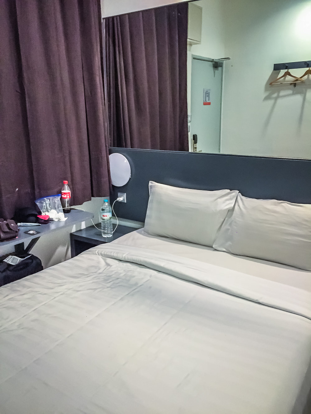 Inside room 121 at Tune Hotel KLIA Aeropolis. Sepang, Malaysia.