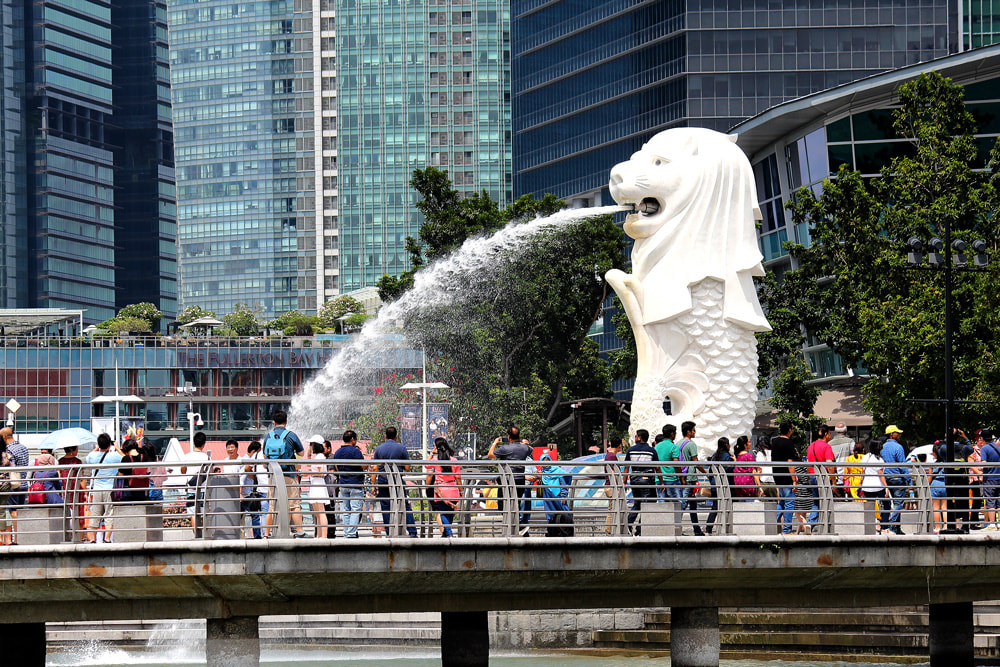 The Merlion - Merlion Park, Singapore City