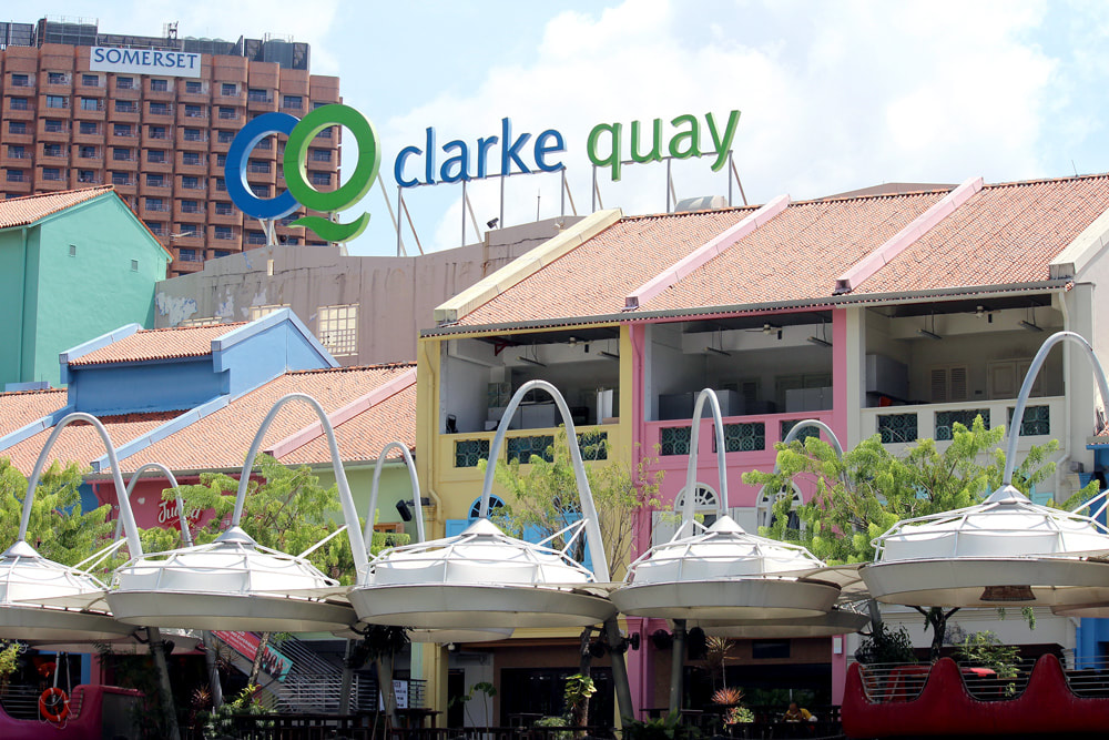 Clarke Quay from the Singapore River